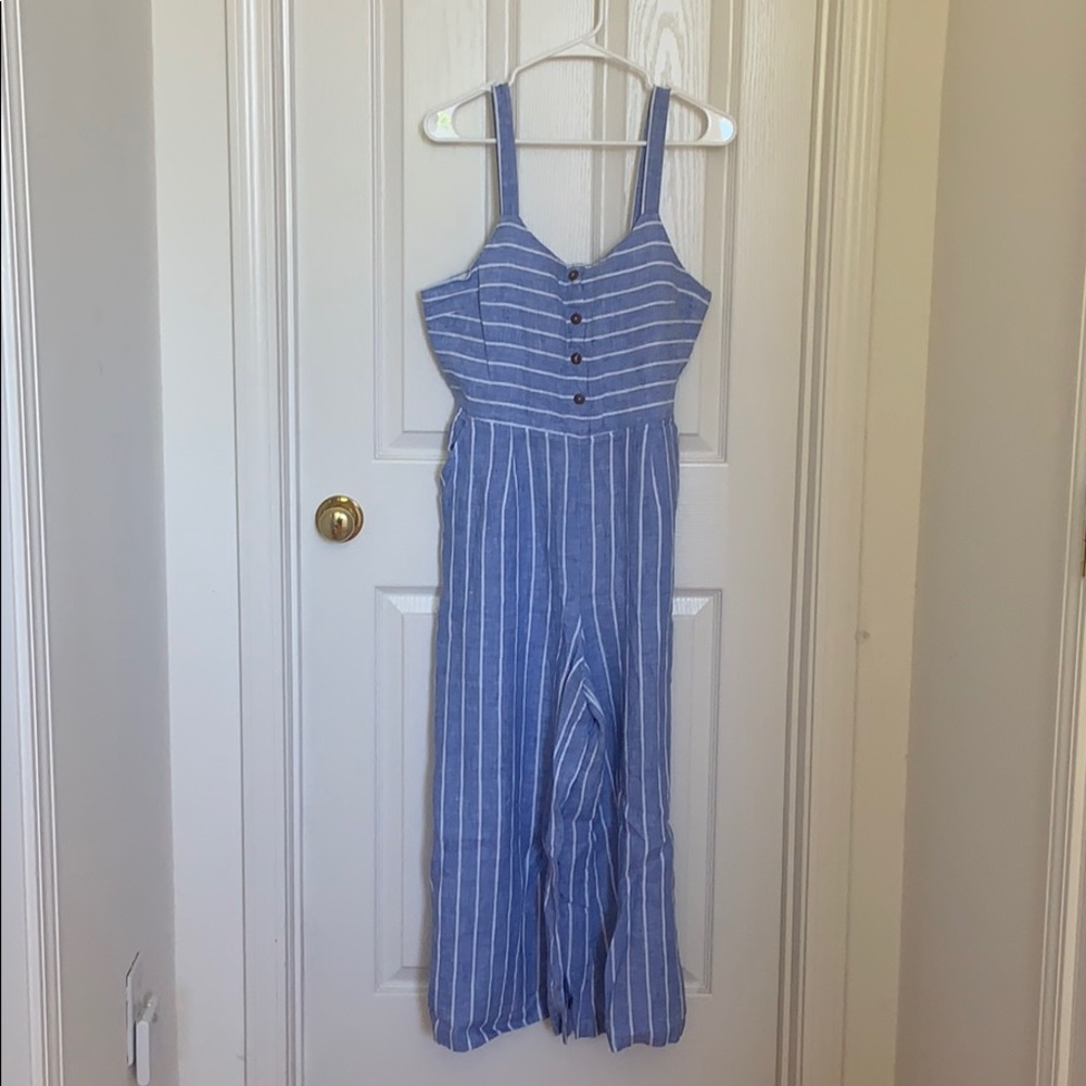 Women’s linen wide leg romper